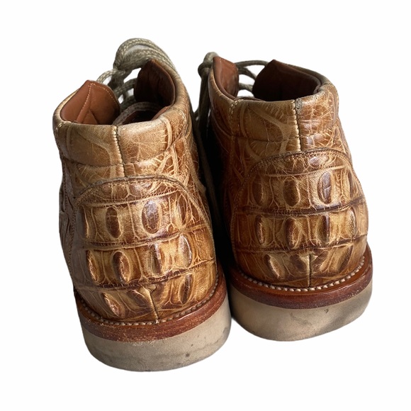 Embossed Alligator Western Shoes - Picture 8 of 11